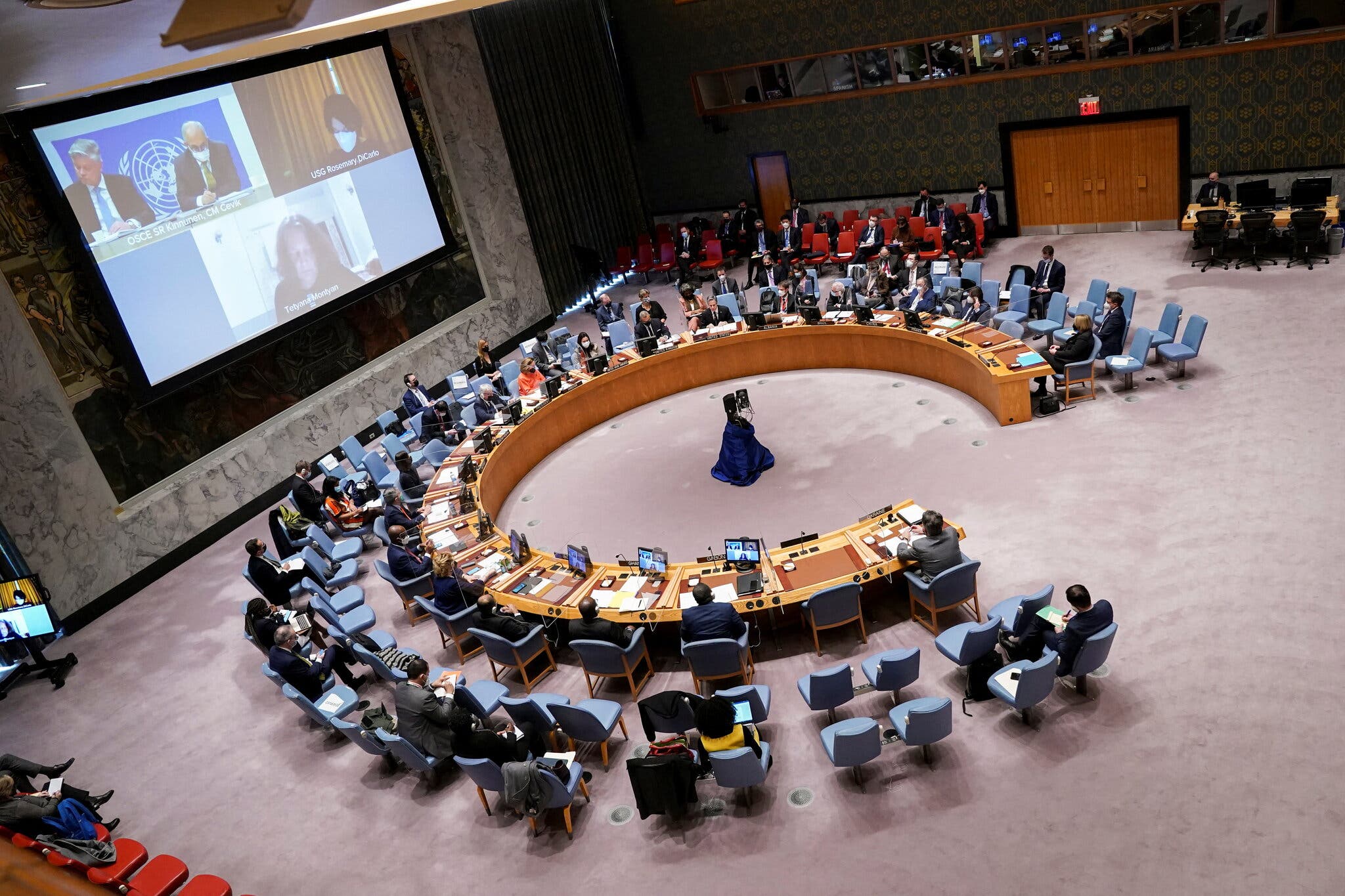 U.N. Security Council meeting.