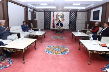 baluwata oli deuba meeting