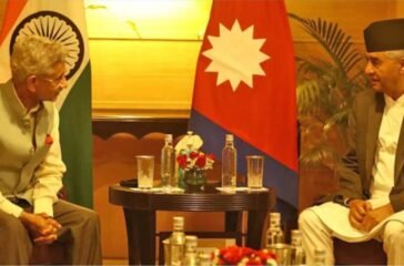 Meeting between Prime Minister Deuba and Indian External Affairs Minister Jaishankar