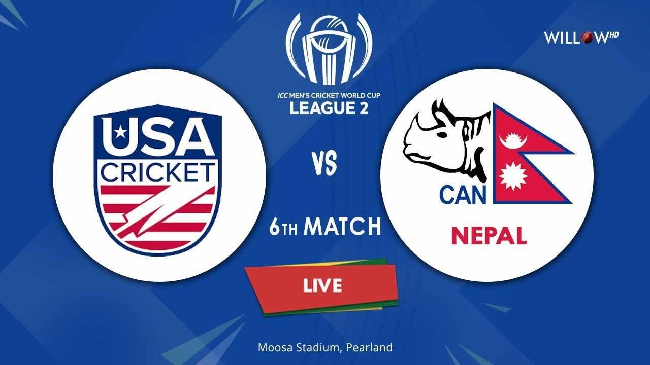 आइसिसी विश्वकप लिग-२ : अमेरिका बिरुद्द नेपाललाई पहिलो ओभरमा विकेट (लाईभ)