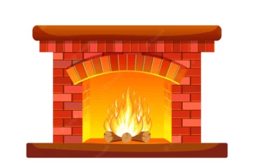 winter-interior-bonfire-classic-fireplace-made-red-bricks-bright-burning-flame-smoldering-logs-inside-home-fireplace-comfort-relaxation-vector-illustration-flat-style_165488-2456