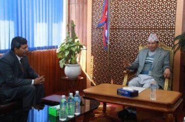 NEPAL MINISTER- INDIA