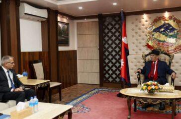 Indian Foreign Secretary Vinay Mohan Prime Minister Pushpa Kamal