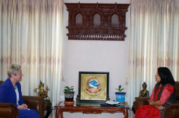 Meeting of the Norwegian Ambassador with the Minister of Foreign Affairs Paudyal