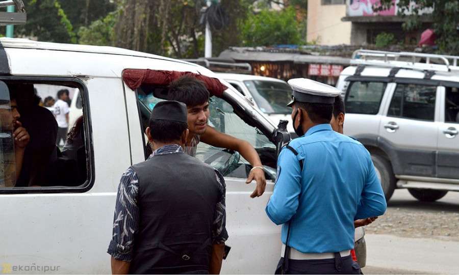 Punishment to the driver of the vehicle