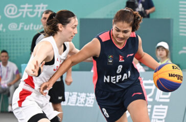 nepal (blue) & japan, basketball.
