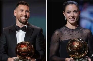 Ballon Lionel Messi and Aitana