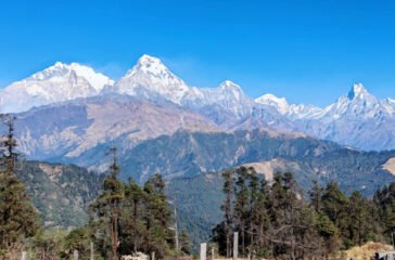 Annapurna and Machhapuchhre mountain ranges