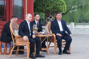 Chinese President Xi Jinping  with Russian President Vladimir Putin