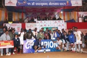 Church boys champion Phalgnunanda Goldcup Panchthar