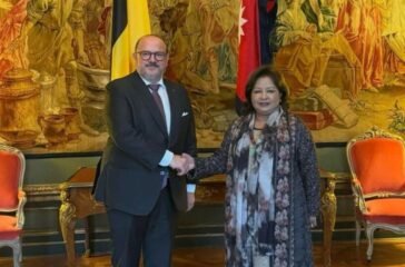 Meeting between Foreign Minister Dr. Deuba and Belgian Foreign Minister