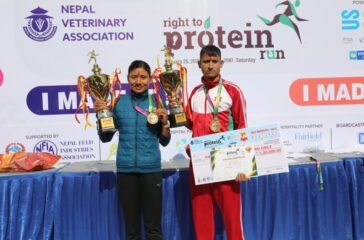 Rajan and Santoshi win the Right to Protein Run Half Marathon title