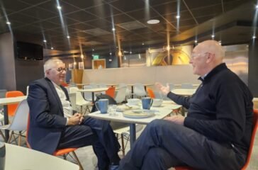 Dr. Koirala and Ian Martin meet in the UK