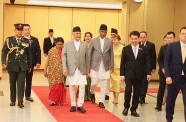 KP Oli arrives in Thailand ,