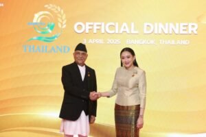 Nepal's Prime Minister Oli and Thailand's Prime Minister
