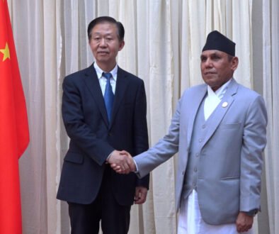 Xiao Qi and Chairman Narayan Prasad Dahal