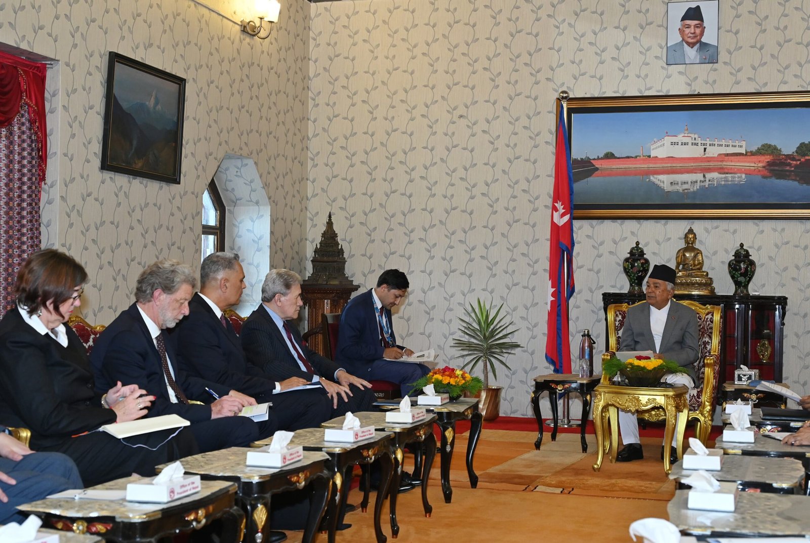 Courtesy call between President and New Zealand Deputy Prime Minister