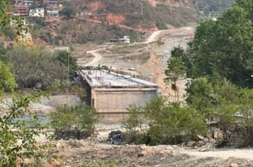 Thedikhola bridge over Tamakoshi collapses
