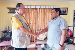 Jhalanath Khanal and NarayanKaji Shrestha