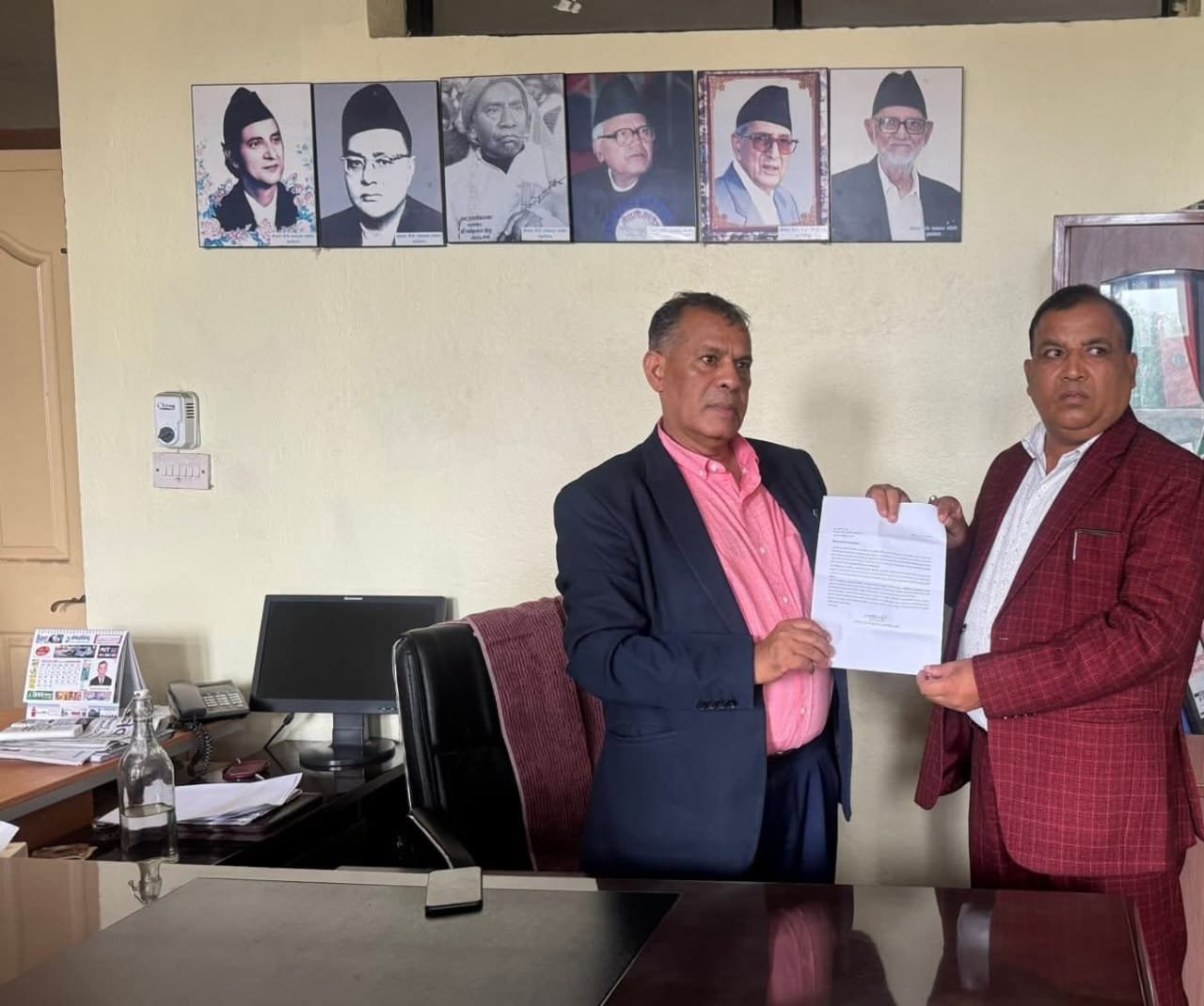 Surendra Prasad Singh has resigned from the post of Nepali Congress Sarlahi President. Surendra Prasad Singh has resigned from the post of Nepali Congress Sarlahi President.