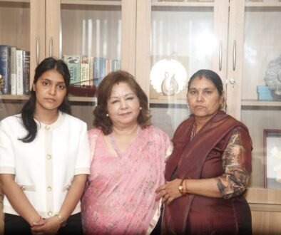 Bipin Joshi's mother and sister thank Minister Rana