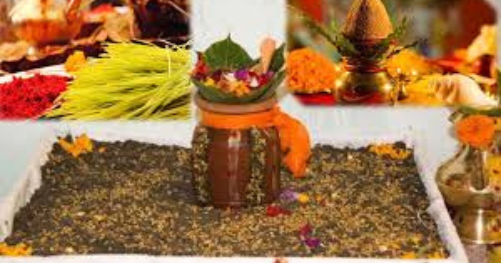 Ghatasthapana being performed in every household Ghatasthapana being performed in every household