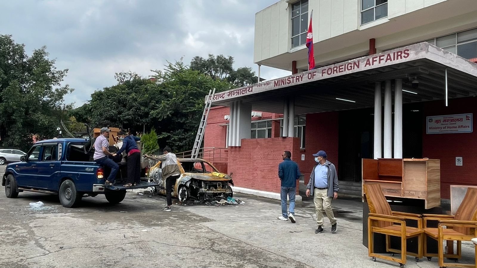 The work of the Ministry of Home Affairs will now be done from the old Foreign Ministry building.