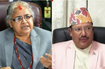 Sushila Karki and Ram Prasad Bhandari