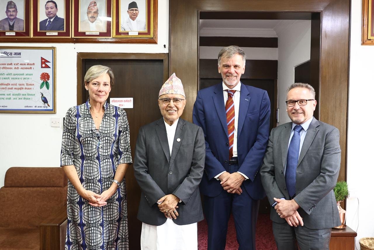 khanal with Ambassador khanal with Ambassador