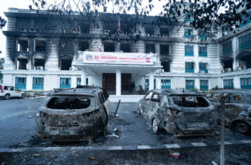 The Ministry of Home Affairs in Singha Durbar was completely destroyed.