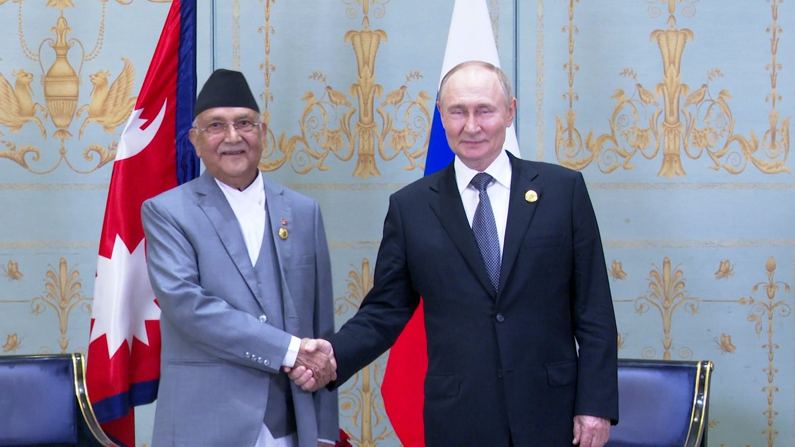 Prime Minister Oli meets with Russian President Putin