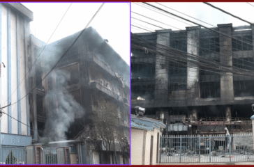 Fire still raging at Bhatbhateni Supermarkets in Koteshwor and Naxal