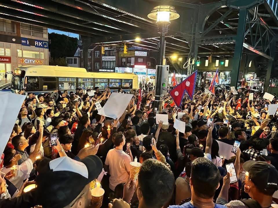 Government crackdown on youth protests in Kathmandu, protest rallies in various US cities, slogans raised against Oli