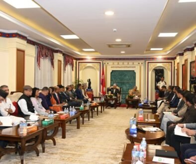 Meeting between the President and party leaders
