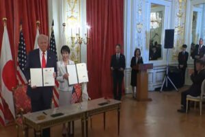 Trump and Japanese Prime Minister Takaichi sign two important agreements on trade and rare earths