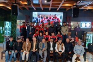 Mahesh Shrestha-led NRNA supports players participating in World Karate Championship