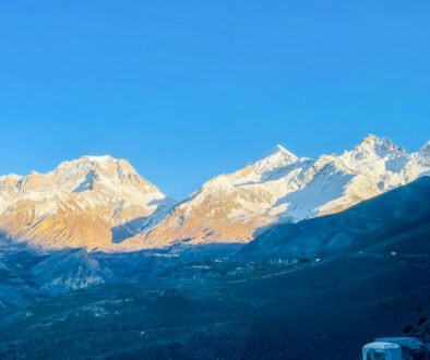 Khinga village in Mustang and Yakghwa Mountain in the background 3