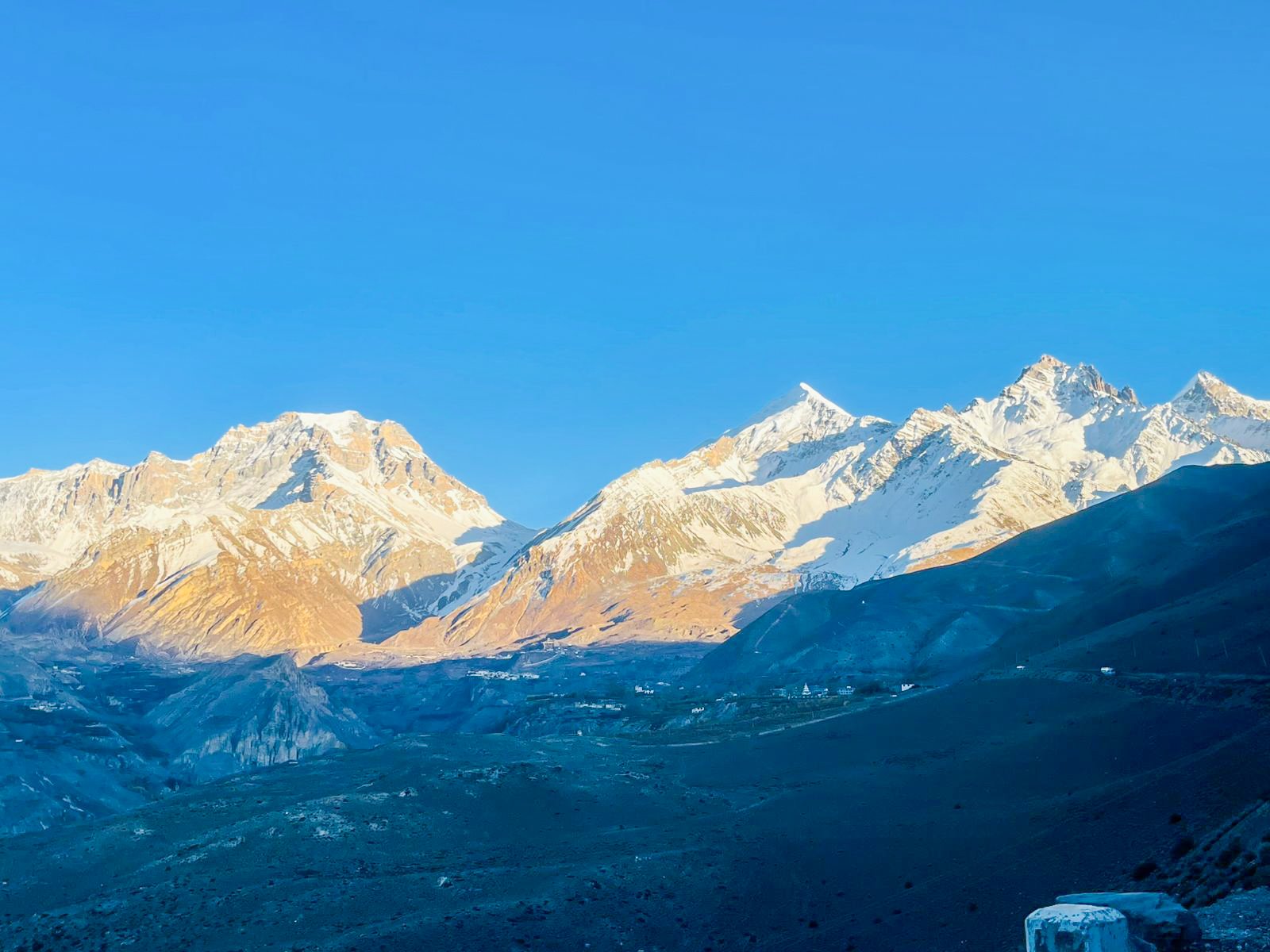 Khinga village in Mustang and Yakghwa Mountain in the background 3