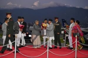 President returns home