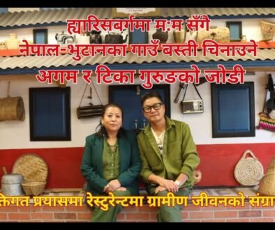 ह्यारिसबर्गमा म:म सँगै नेपाल-भुटानका गाउँ बस्ती चिनाउने जोडी