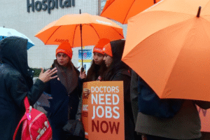 Junior doctors in England go on strike