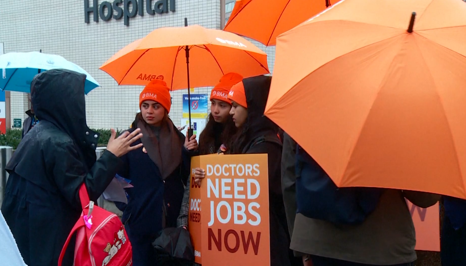 Junior doctors in England go on strike