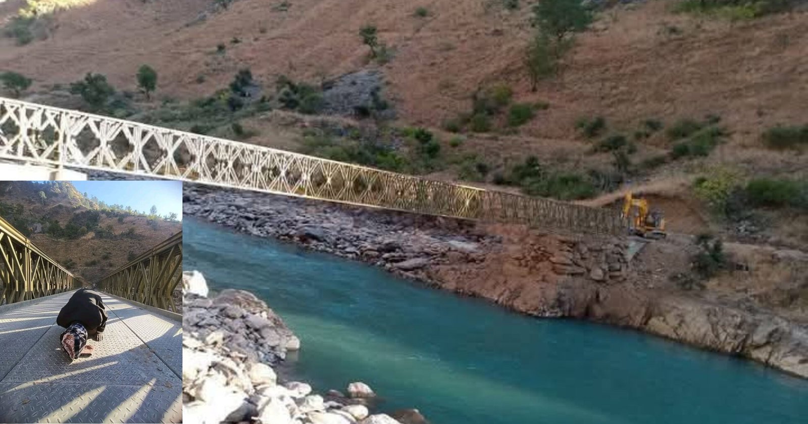 When 98-year-old Nanda Bahadur took off his hat and bowed to the bridge..