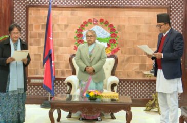 Newly appointed Vice-Chairman and members of the Planning Commission take oath