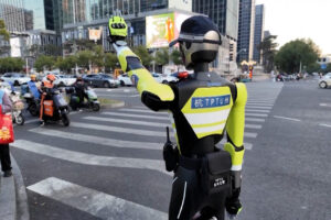 China launches AI-based traffic police robot