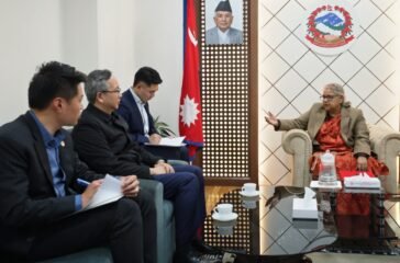 Prime Minister Karki meets with Chinese Ambassador Song