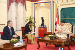 Farewell meeting of US Ambassador Dean R. Thompson with the President