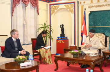 Farewell meeting of US Ambassador Dean R. Thompson with the President