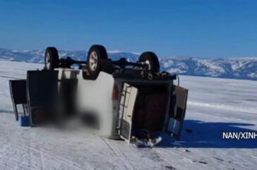 Chinese tourist dies after car overturns on Lake Baikal in Russia