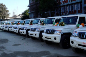 Government of India hands over 61 vehicles for elections